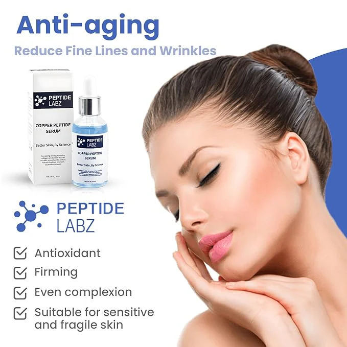 Copper Peptide Serum for Face - Anti Wrinkle - Increase Collagen - Anti Aging for Skin, 1 Fluid Ounce - Image 5