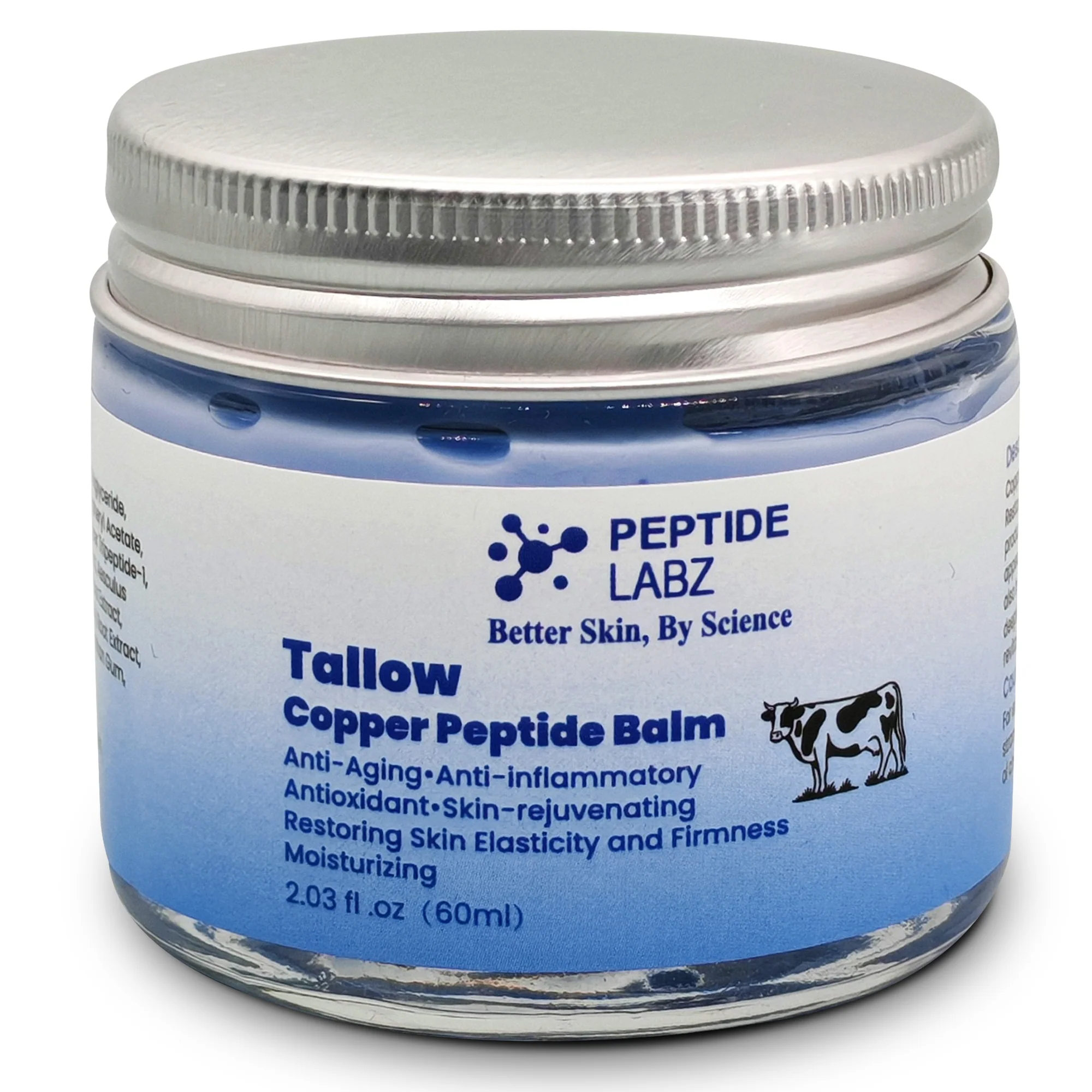 Copper Peptide Tallow Balm – Copper Tripeptide-1 (GHK-Cu), Grass-Fed Tallow, Honey Extract & Licorice Root - Image 5
