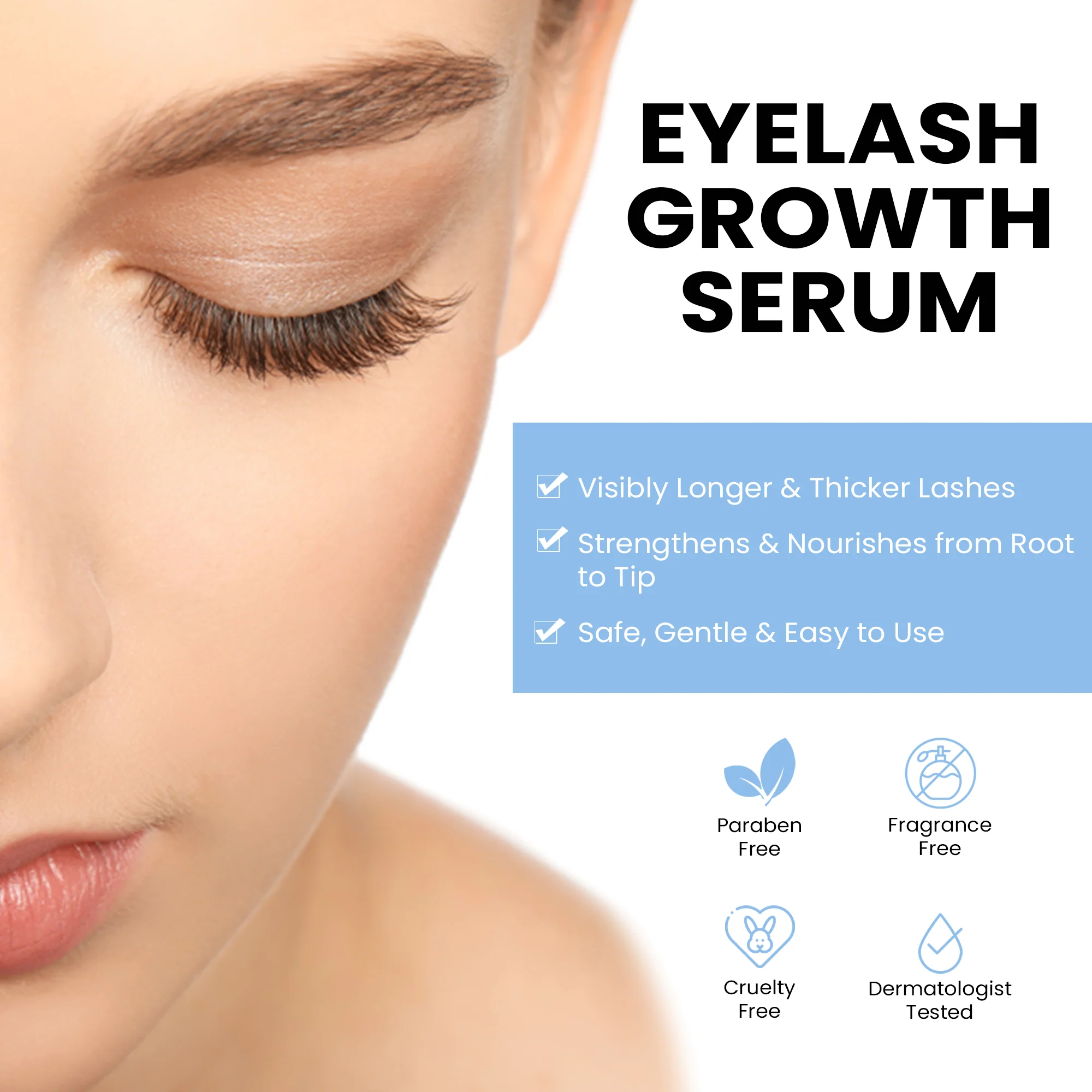Eyelash Growth Serum with Myristoyl Pentapeptide-4, Keratin & Diaminopyrimidine Oxide – Peptide Labz - Image 6