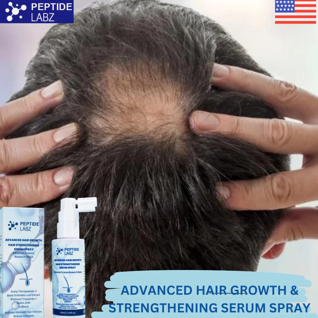 Hair Growth Serum Spray with Peptides, Acetyl Tetrapeptide-3, Biotin-GHK, Licorice Root Extract and Caffeine - Image 10