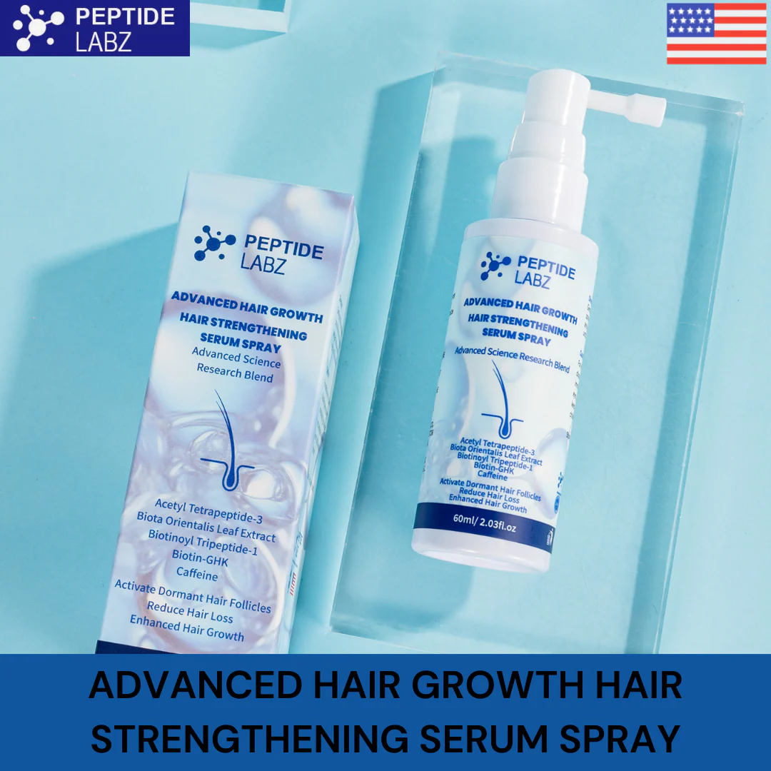 Hair Growth Serum Spray with Peptides, Acetyl Tetrapeptide-3, Biotin-GHK, Licorice Root Extract and Caffeine - Image 11